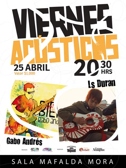 viernes acusticos  25 de abril