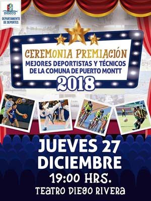 Premiación deportistas de la comuna